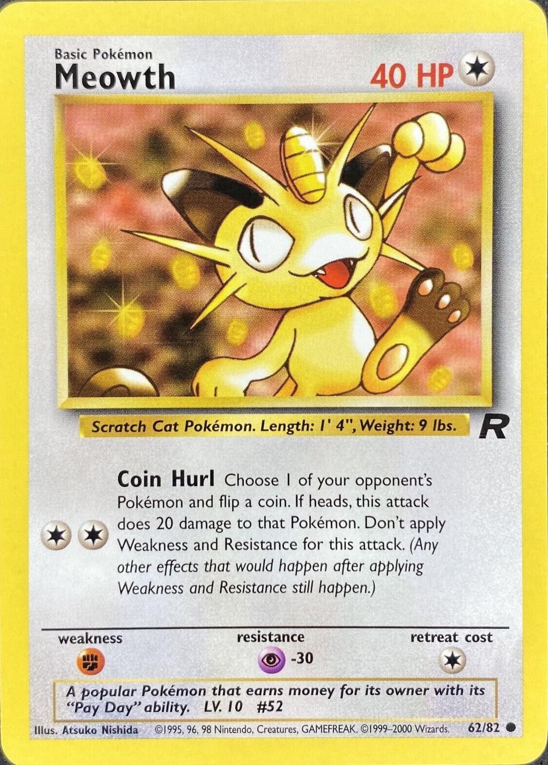 Meowth 62/82 - Team Rocket Unlimited