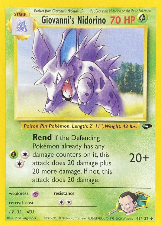 Giovanni's Nidorino 45/132 - Gym Challenge Unlimited