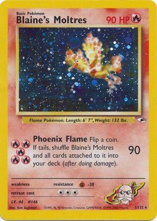 Blaine's Moltres 1/132 - Gym Heroes Unlimited Holofoil
