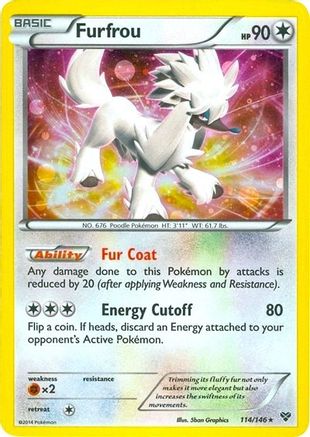 Furfrou - 114/146 (Cosmos Holo) 114 - Blister Exclusives Holofoil
