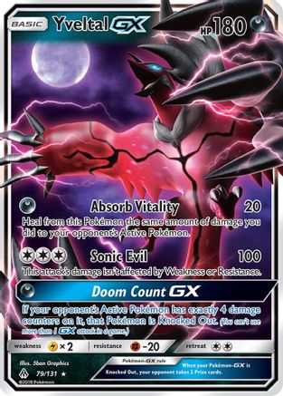 Yveltal GX 79/131 - SM  Forbidden Light Holofoil