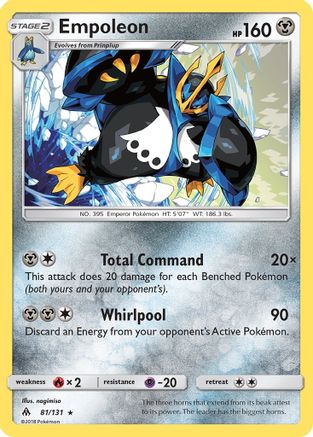 Empoleon 81/131 - SM  Forbidden Light Holofoil