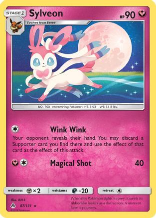 Sylveon 87/131 - SM  Forbidden Light Reverse Holofoil