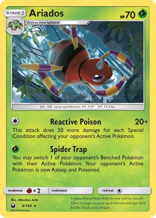 Ariados 6/168 - SM  Celestial Storm Holofoil