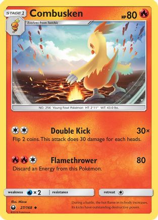 Combusken 27/168 - SM  Celestial Storm