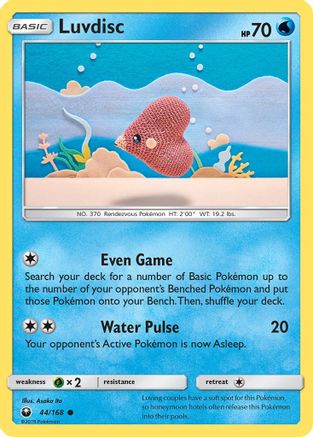 Luvdisc 44/168 - SM  Celestial Storm Reverse Holofoil