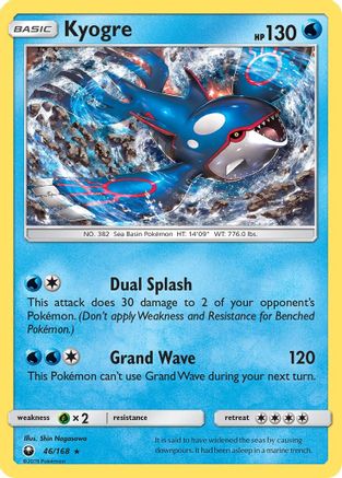 Kyogre 46/168 - SM  Celestial Storm Holofoil
