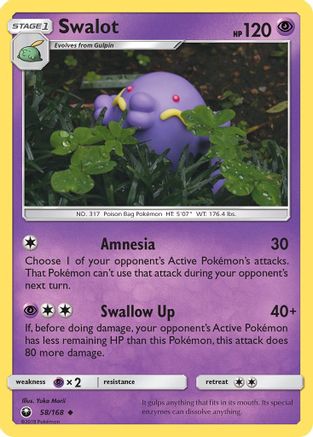Swalot 58/168 - SM  Celestial Storm Reverse Holofoil