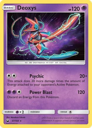 Deoxys (67) 67/168 - SM  Celestial Storm Holofoil