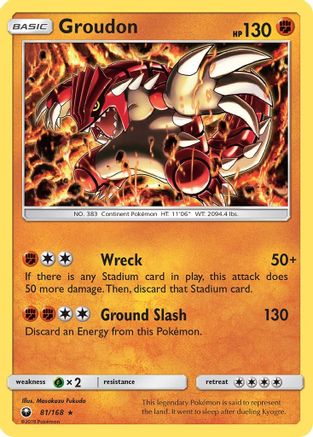 Groudon 81/168 - SM  Celestial Storm Holofoil