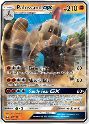 Palossand GX 82/168 - SM  Celestial Storm Holofoil