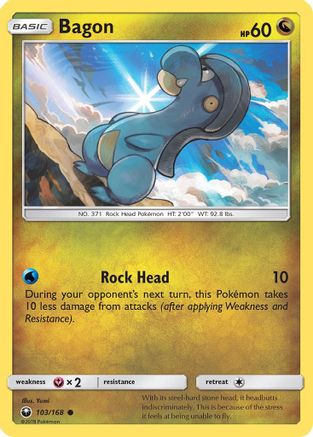 Bagon (103) 103/168 - SM  Celestial Storm Reverse Holofoil