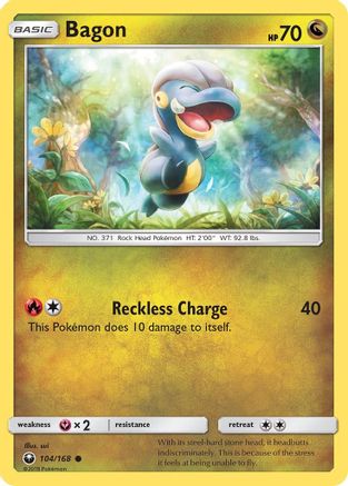 Bagon (104) 104/168 - SM  Celestial Storm Reverse Holofoil