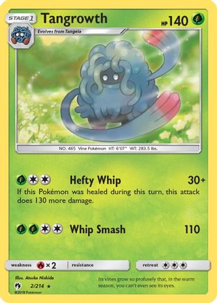 Tangrowth 2/214 - SM  Lost Thunder Reverse Holofoil