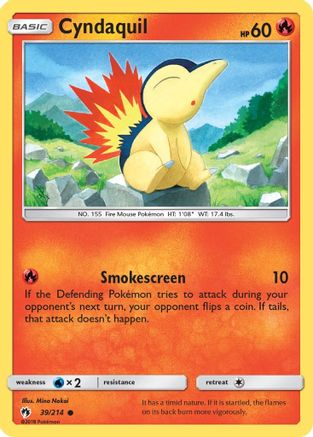Cyndaquil (39) 39/214 - SM  Lost Thunder