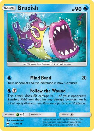 Bruxish 70/214 - SM  Lost Thunder Reverse Holofoil