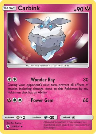 Carbink (143) 143/214 - SM  Lost Thunder Reverse Holofoil