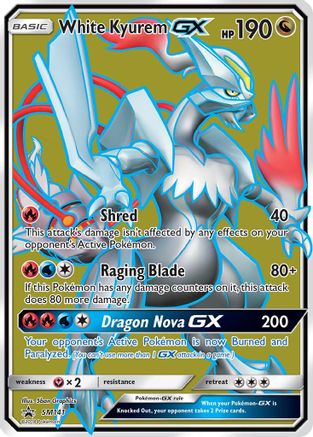 White Kyurem GX - SM141 SM141/248 - SM Promos Holofoil