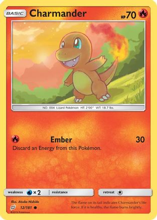 Charmander (12) 12/181 - SM  Team Up Reverse Holofoil
