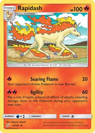 Rapidash 18/181 - SM  Team Up