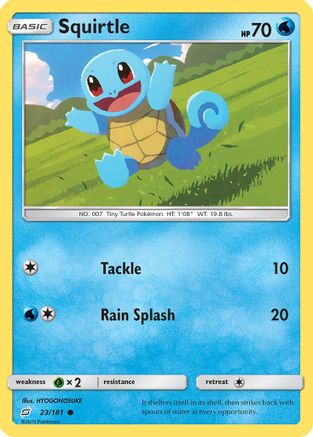 Squirtle (23) 23/181 - SM  Team Up Reverse Holofoil