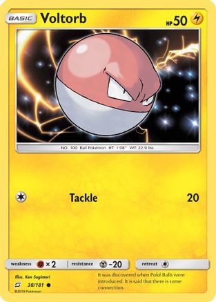 Voltorb 38/181 - SM  Team Up Reverse Holofoil