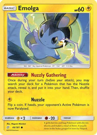 Emolga 46/181 - SM  Team Up Reverse Holofoil