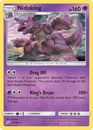 Nidoking 59/181 - SM  Team Up Reverse Holofoil