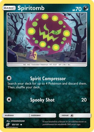 Spiritomb 89/181 - SM  Team Up Reverse Holofoil
