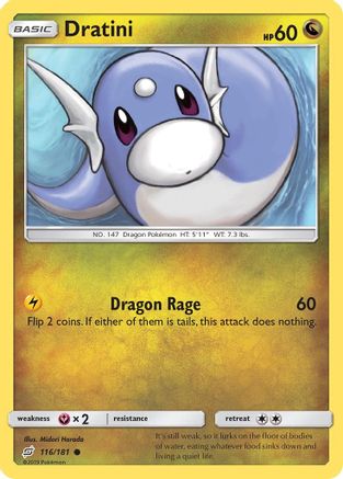 Dratini (116) 116/181 - SM  Team Up Reverse Holofoil