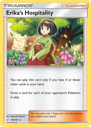 Erika's Hospitality 140/181 - SM  Team Up Reverse Holofoil