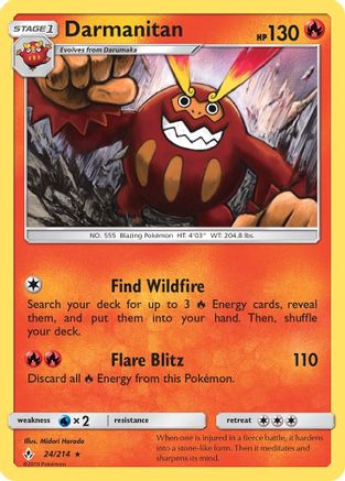 Darmanitan 24/214 - SM  Unbroken Bonds