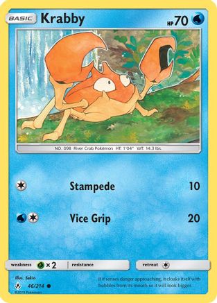 Krabby 46/214 - SM  Unbroken Bonds