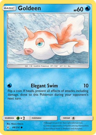 Goldeen 48/214 - SM  Unbroken Bonds Reverse Holofoil