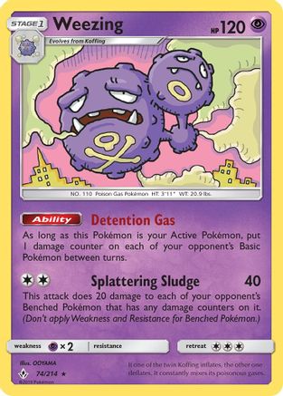 Weezing 74/214 - SM  Unbroken Bonds