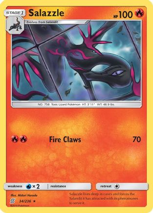Salazzle (34) 34/236 - SM  Unified Minds