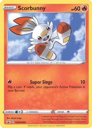Scorbunny - SWSH002 SWSH002/307 - SWSH Sword & Shield Promo Cards Holofoil