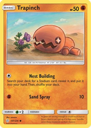 Trapinch - 107/236 107/236 - SM  Cosmic Eclipse