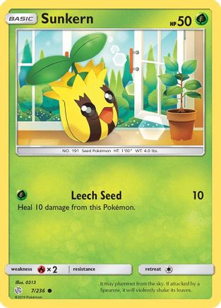 Sunkern 7/236 - SM  Cosmic Eclipse