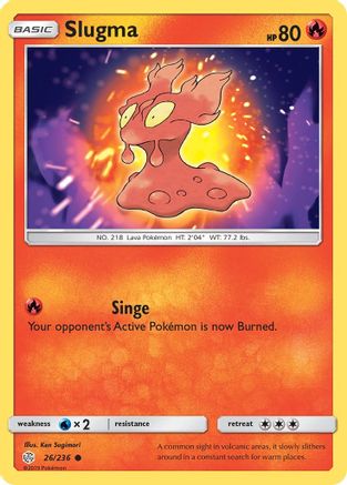 Slugma 26/236 - SM  Cosmic Eclipse Reverse Holofoil