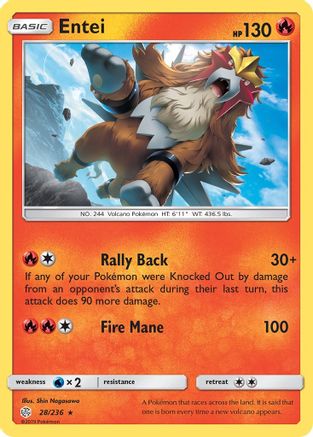 Entei 28/236 - SM  Cosmic Eclipse