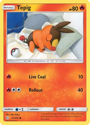 Tepig 31/236 - SM  Cosmic Eclipse