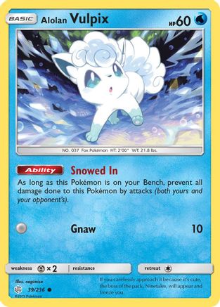 Alolan Vulpix 39/236 - SM  Cosmic Eclipse