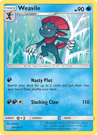 Weavile 44/236 - SM  Cosmic Eclipse