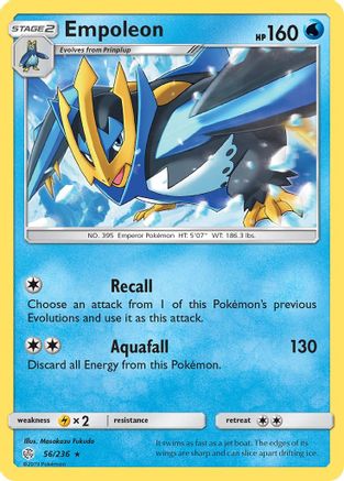 Empoleon 56/236 - SM  Cosmic Eclipse Reverse Holofoil