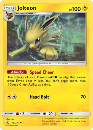 Jolteon 70/236 - SM  Cosmic Eclipse