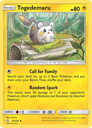 Togedemaru - 73/236 73/236 - SM  Cosmic Eclipse