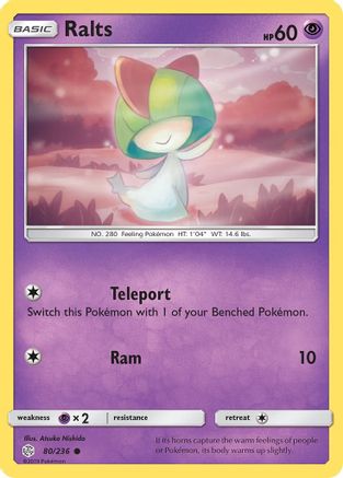 Ralts 80/236 - SM  Cosmic Eclipse