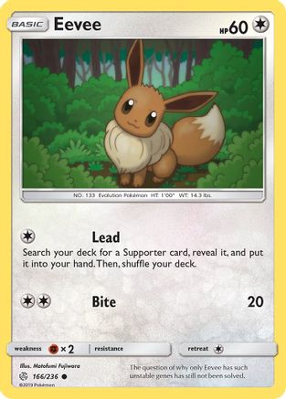 Eevee - 166/236 166/236 - SM  Cosmic Eclipse