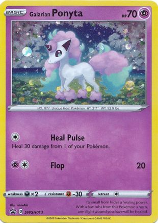 Galarian Ponyta - SWSH013 SWSH013/307 - SWSH Sword & Shield Promo Cards Holofoil